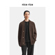 Nice rice 25 winter new sheep wool blended loose wool woolen cardigan NHD05014 brown L