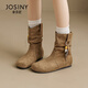 Zhuoshini-Bucken kurze Stiefel für Frauen 2025 Herbst- und Winter neu