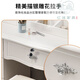 Painted European style bedroom dresser 2025 new lockable modern simple dresser storage cabinet make-up table 1.2m double cabinet + light + metal slide + stool