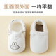 Baby shoes 100% cotton autumn and winter baby shoes for men and women, toddler shoes, indoor anti-fall soft soles, cute cartoon walking shoes, green bear 1 pair 12.5 (suitable for 6-12 months)
