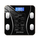 Xinnan weight scale household small durable accurate rechargeable electronic scale measures human body high-precision body fat LCD display weight scale 79 measurement data black waistline Bluetooth body fat scale rechargeable model