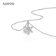AJIDOU Ajidou necklace fashionable snowflake pendant clavicle chain adjustable short neck chain high-end sweater chain birthday gift