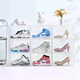 Yusenyi RMAX shoe box AJ acrylic sneakers transparent storage box magnetic side opening to display plastic dormitory artifact shoes (E) transparent side opening shoe box 8 pieces 33x27x21cm