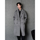 GXG Men's Classic H-shaped alpaca mulberry silk mid-length coat jacket 25 years new winter gray L (size is too large)