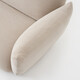 MUJI cushioned sofa, freely adjustable lazy sofa, single/double sofa available for folding bedroom balcony, beige/1 seater