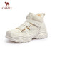Camel (CAMEL) snow boots for women high-top functional velvet warm thick-soled casual boots L25W255041 off-white 38