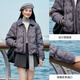 Xiangying Lightweight Down Jacket Women's Short 2025 Winter New Style Spliced Lapel 90 White Duck Down Dark Gray Jacket Dark Gray M 160/84A/95-110Jin Jin is equal to 0.5 kg