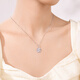 Century Yuan Wufu Flower Platinum Pendant Simple Daily Versatile Petal Pendant Birthday Gift 2.2g