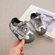 Terranis Yangma recommends boys spring and autumn new baby sports shoes Korean style soft sole non-slip toddler shoes cute and wear-resistant silver 16_inner length 10.5cm