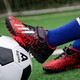 Children's football shoes Velcro breathable training shoes TF broken nails Boys Falcon 25 lawn competition special 6199 black and red 33