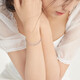 Chow Sang Sang Pt950 platinum double layer bracelet for women 92018B Price 19cm - 4.65g (including labor cost 400 yuan)