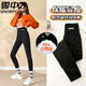 Snow Flying Barbie Down Pants Women's Winter Outerwear Fashion 2025 New Ultra-High Waist Warm Bottoming Thick Cotton Pants Shark Pants - 40 Degree Coldproof Pants Black/No Pocket M Small Down Pants