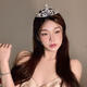 Princess birthday headband crown tiara for girls and children headband crown goddess decoration scene layout hair accessories high-end crown gold one