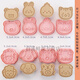 Fantasy Baking Tools Eight-piece Set Cartoon Animal Cookie Mold Fully Installed Home 3D Pressing Sugar Cookie Cutting Mold Marine Animal ABC 3 Set 24 Pieces