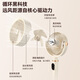 DIAMOND frequency conversion light sound air circulation fan household voice remote control electric fan light sound floor fan desktop small fan living room bedroom large wind fan KFX2501DY voice remote control model DC frequency conversion + first-level energy efficiency + 12-speed optional fan