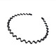 
Men's headband simple invisible sports tie hair strap trendy men's back head black wavy face washing non-slip headband hair accessories for women men's headband 2 mixed colors