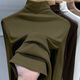 Half turtleneck German velvet bottoming shirt for women, 2025 autumn and winter new model, slimming, warm and can be worn outside 1105-black 2XL recommended 130-145Jin Jin equals 0.5 kg