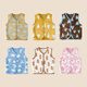 Cotton Hall Reversible Boys' Vest Thickened Plush Jacket 2025 Autumn New Girls' Velvet Vest xt2 Foundation Bunny 130