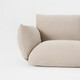 MUJI cushioned sofa, freely adjustable lazy sofa, single/double sofa available for folding bedroom balcony, beige/1 seater