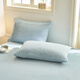 Red bean milk velvet sheet single piece plush bedspread coral velvet flannel home dormitory warm sheet cover three-piece set MAX-baby blue 230*250cm single sheet