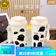 G.DUCKKIDS little yellow duck ghost thermos cup straw student women's high-value large capacity car cold-proof portable coffee cup BXAB13794 ghost food grade stainless steel liner-520ML with lanyard