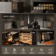 Bacchus YC-150 red wine cabinet 82cm high embedded seamless 51 bottles thermostatic cabinet multi-function constant humidity wine cabinet air-cooled frost-free double-door home living room kitchen cabinet first-class energy efficiency-dual temperature wine cabinet combination frost-free air-cooled 300L