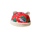 Cheers SH Northeast big floral cloth landowner hat men's winter warm plus velvet ethnic style street cute ears melon skin cotton hat red M 56-58cm