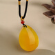 Potala Palace unique beeswax pendant for men and women, antique amber necklace pendant for the year of birth, birthday gift for girlfriend