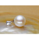 Mengdong quality pearl pendant freshwater mother-of-pearl single clavicle chain classic simple 925 silver necklace pendant 14mm15mm