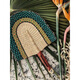 Sanqihu Ghana Weaving Stroh gewebter Lüfter Farbfan GF-12189
