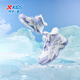 Xtep Children's Shoes Girls Large Cotton Fluffy Marshmallow Cotton Shoes Winter Wetland Anti-Slip Shoes Sail White/Snow Blue Purple 36