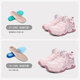DR KONG Dr. Jiang's winter velvet warm children's running shoes knob buckle sports shoes pink (velvet lining) 30