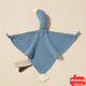 Jingmengyuan crumpled cloth soothing napkin, baby can bite the doll, sleeping baby, pure cotton gauze little swan hand puppet, dark green (goose) 1 pack