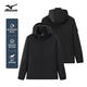Mizuno Outdoor Casual Jacket Men's Woven Windproof and Waterproof Hooded Jacket Black XL
