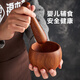 ZFEN natural solid wood garlic mortar ebony garlic masher baby food mash jar wooden grinder household garlic masher ebony garlic masher whole wood