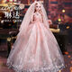 Shantou Lincun's new 60cm children's dress-up doll princess wedding gift box toy birthday gift Bingjing (floor-length skirt + wink) standard version + gift package A (handle gift box)