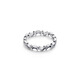 PANDORA New Product Crescent Ring with Cute and Complex Beading Craftsmanship as a Gift for Your Girlfriend Silver Inner Diameter 56mm