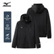 Mizuno Outdoor Casual Jacket Men's Windproof and Waterproof Couple Hooded Woven Jacket Black XL