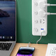 Jingdong household smart multi-hole socket USB port plug-in board office high-power pure copper multi-function switch wiring board 4 sockets 14 holes 1.8 meters