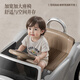 Maiduo Xiong's new large children's electric car four-wheeled double-seat remote-controlled off-road vehicle male and female baby charging stroller retro gray dual-drive self-driving + music and lighting + dual batteries