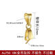 Ningfeng 18k gold jadeite jade pendant gold buckle pendant Hetian jade Au750 gold necklace platinum melon seed buckle gold single needle pendant buckle