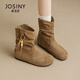 Zhuoshini-Bucken kurze Stiefel für Frauen 2025 Herbst- und Winter neu