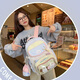 VICTORIATOURIST Junior High School Students School Bag Girls High-Pretty Lightweight Backpack High School Students College Students Computer Bag Reduce Load Large Capacity Backpack