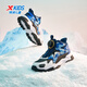 XTEP Children's Shoes Lingfeng 2.0 Winter Velvet Cotton Shoes Boys Campus Warm Sports Shoes Black/Dark Blue 37