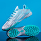 Double star football shoes Falcon AG long spikes for teenagers, primary school students, adults and children, sports competition training special sneakers, moonlight broken spikes 38
