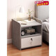 Table de chevet simple moderne simple petit meuble de rangement domestique armoire de chambre support de rangement armoire de rangement de location double tiroir Morandi gris version assemblée