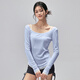 Jincheng Breathable Yoga Wear Cover-Up Thin Slim Fit Sports Top Pilates Running Training Long Sleeve New Eggnog White YG532 S