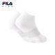 FILA antibacterial function children's socks 2025 winter new unisex children's low-waist 2-pack standard white-99 3-5 years old L