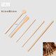 Nuoxian independently packaged stirring stick disposable wooden coffee stirring spoon milk tea drink long handle thickened honey milk powder stick 13cm paddle stick 100 pieces in bulk