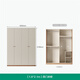 Quanyou Home Furnishing Simple Cream Style Four-Door Wardrobe Second Bedroom Household Wall-Standing Cabinet Finished Wardrobe Government Subsidy